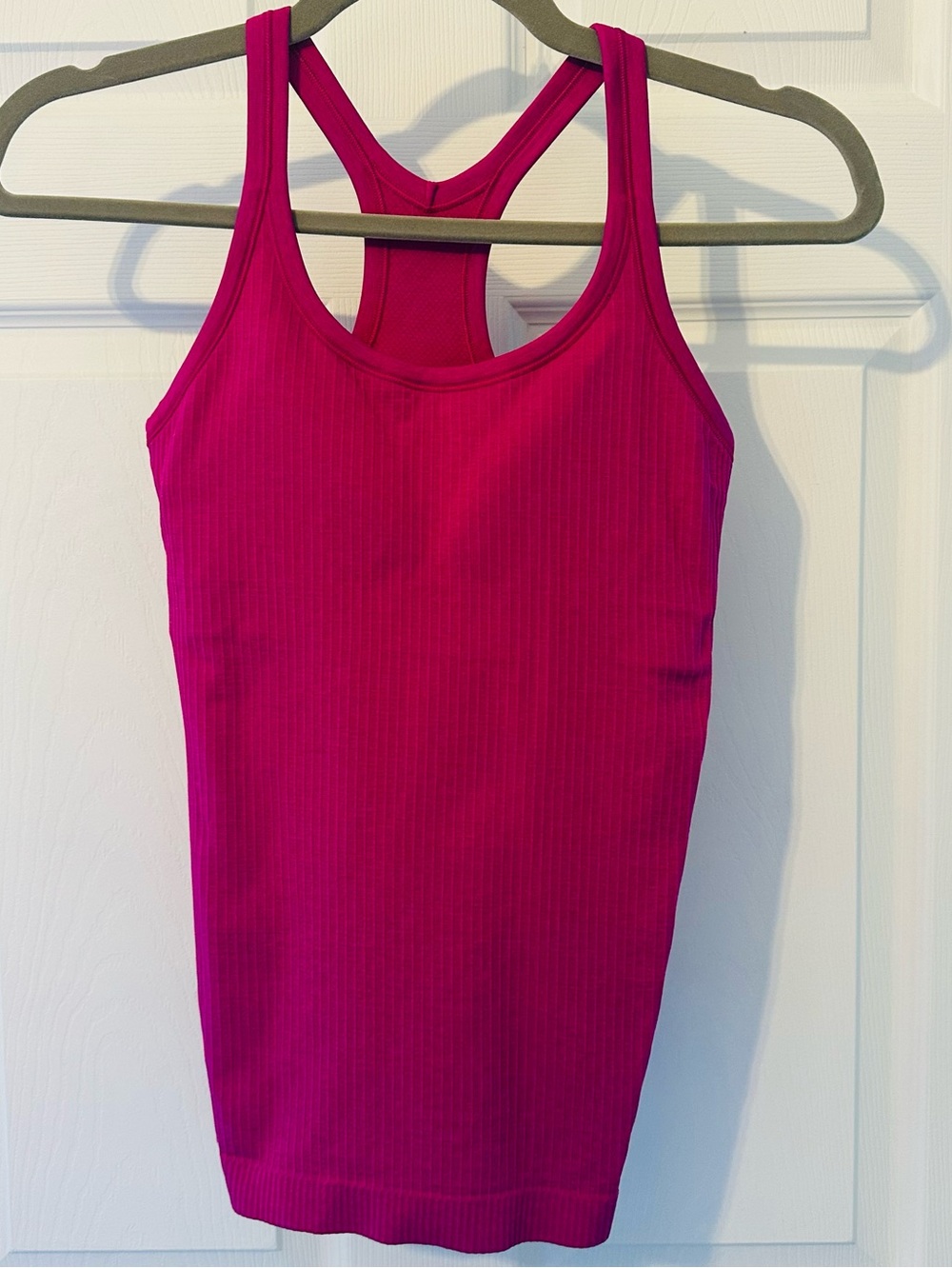 lululemon Ebb to Street tank fuchsia pink racerback size 4